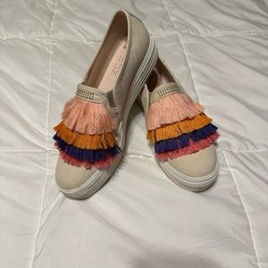 Keds Lo Lita Mia Collab Fringe platform Slip-on Sneaker size 8.5 B women’s